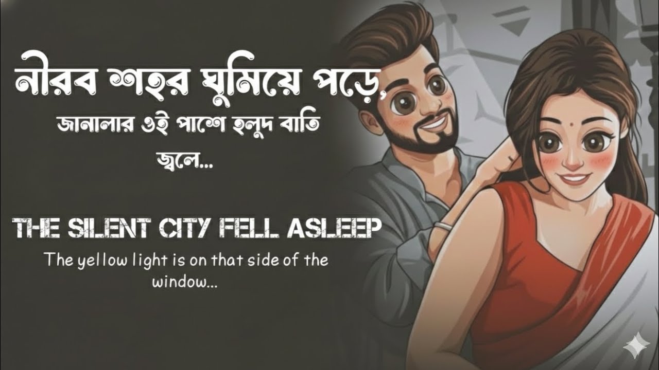 নীরব শহর ঘুমিয়ে পড়ে, জানালার ওই পাশেহলুদ বাতি জ্বলে শুধু ভেজা অন্ধ আকাশে.❤️‍🩹 Lo-Fi Song//#trending 