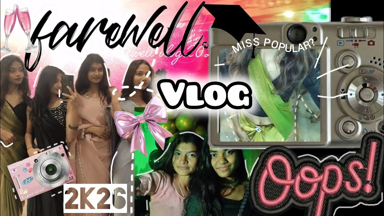 Farewell vlog😘🎉|ending of class12|memories forever😭🎀 #farewell2026