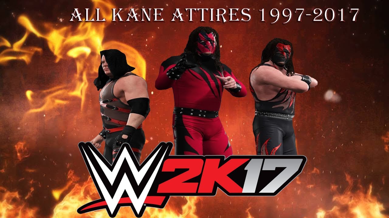 WWE 2K17 All Kane Attires 1997-2017