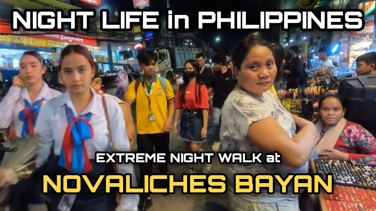 EXTREME NIGHT WALK at NOVALICHES BAYAN QUEZON CITY METRO MANILA PHILIPPINES [4K] 🇵🇭