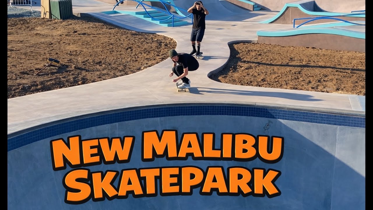 Giving you guys a look at the new Malibu skatepark ✨