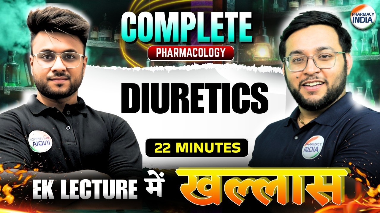 DIURETICS | COMPLETE PHARMACOLOGY | 22 MINUTES 