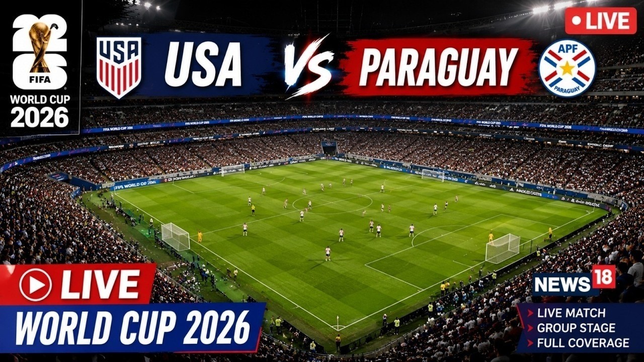 USA Vs Paraguay FIFA World Cup 2026 LIVE | Christian Pulisic | Miguel Almir&oacute;n |Weston McKennie |N18G