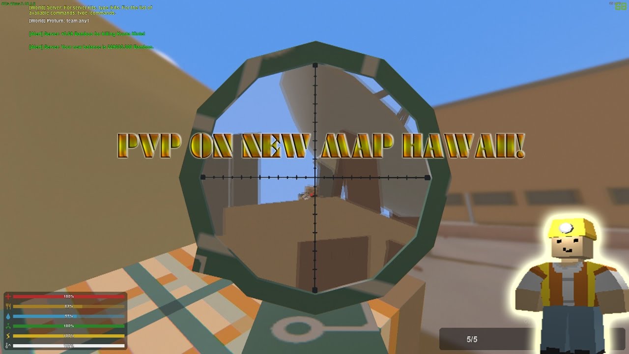 Unturned | PVP ON NEW HAWAII MAP!