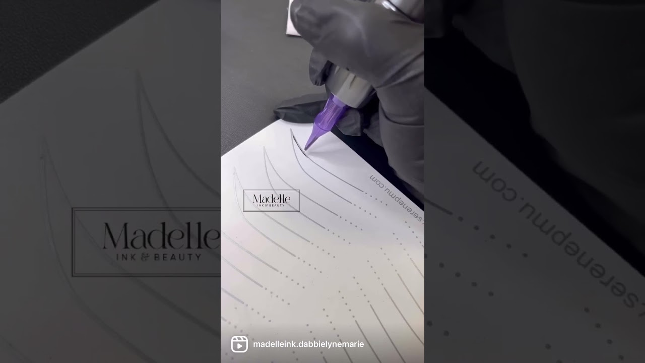 How to shade Ombr&eacute; Powder brows on latex skin ASMR