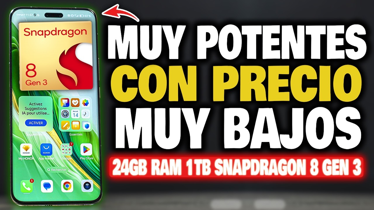 TOP 5 CELULARES CON SNAPDRAGON 8 GEN 3 QUE ESTAN BAJANDO MUCHO SU PRECIO EN 2026 🚀