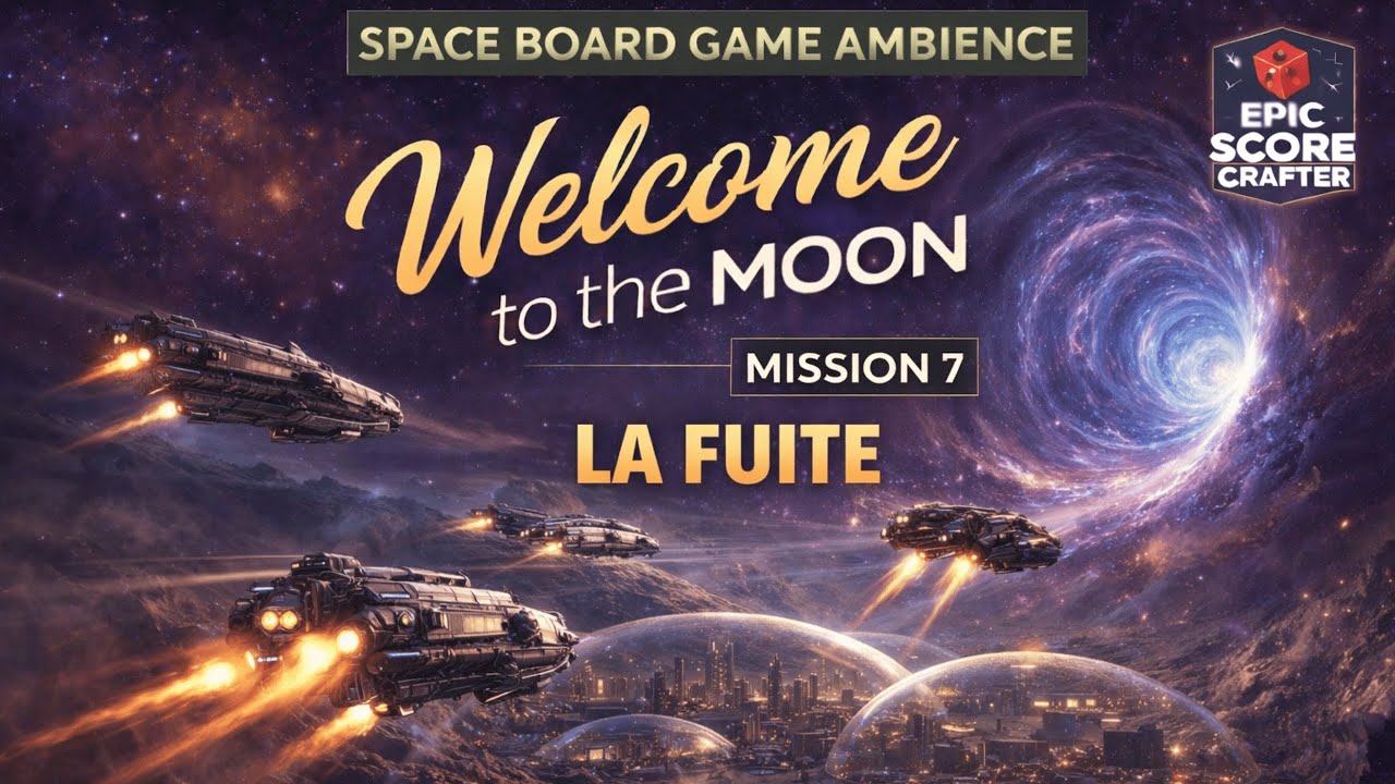Welcome to the Moon – Mission 7: La Fuite 🚀 | Urgent Board Game Ambience Music