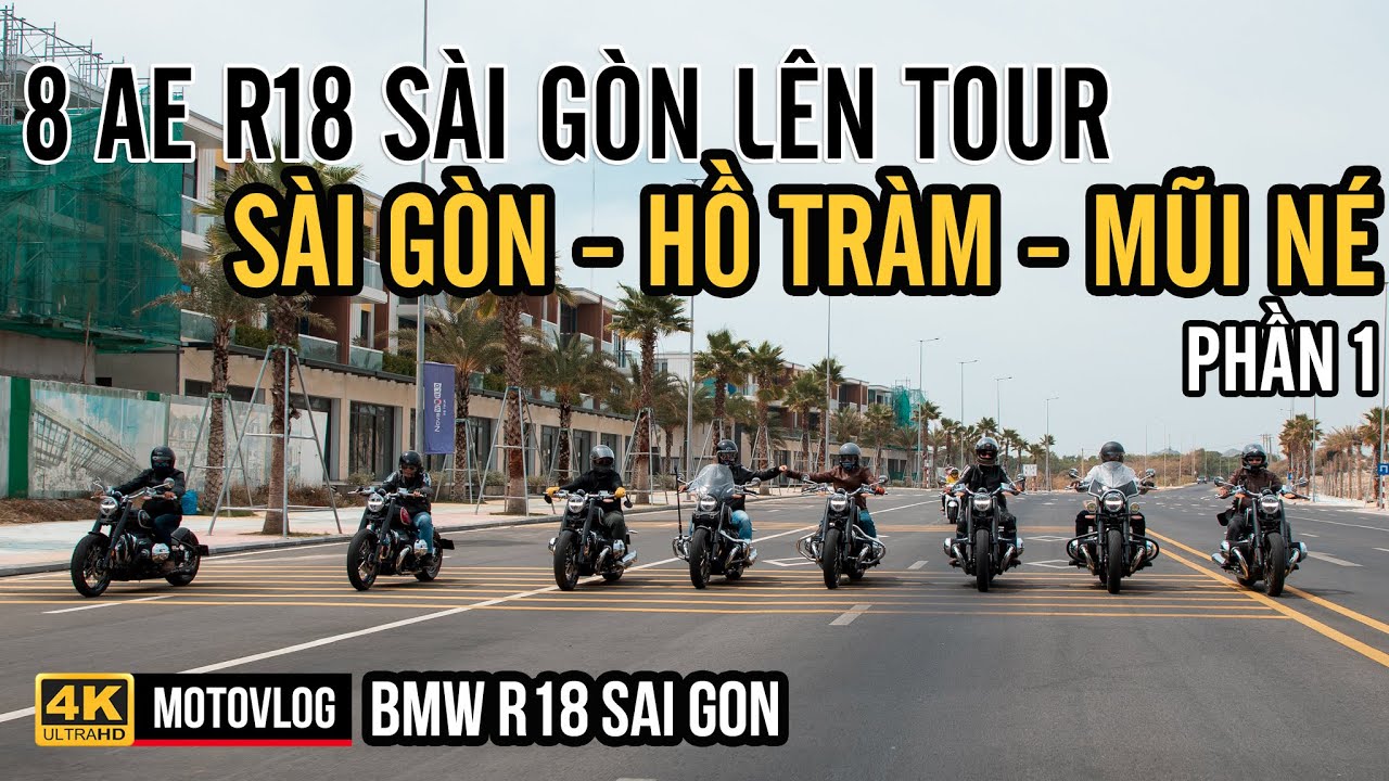 8 XE BMW R18 KHỞI HÀNH TỪ SÀI GÒN ĐI HỒ TRÀM - CHUYẾN ĐI NGẮN NHƯNG NHIỀU KỶ NIỆM, ĐẬM CHẤT CHƠI, P1