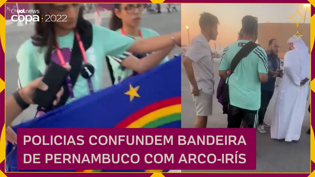 COPA no QATAR: Bandeira de PERNAMBUCO é CONFUNDIDA com arco-íris LGBT