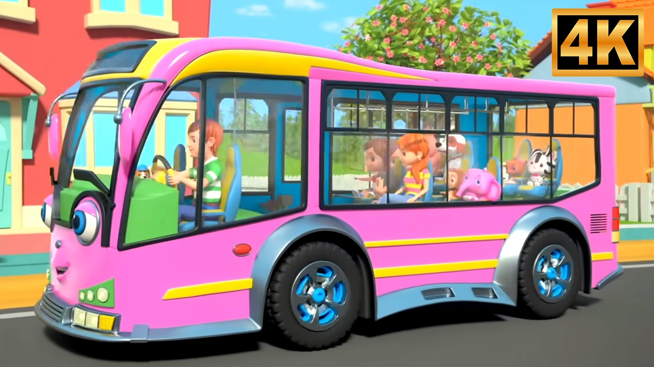 Wheels on the Bus Song | Learn & Sing Nursery Rhymes for Kids