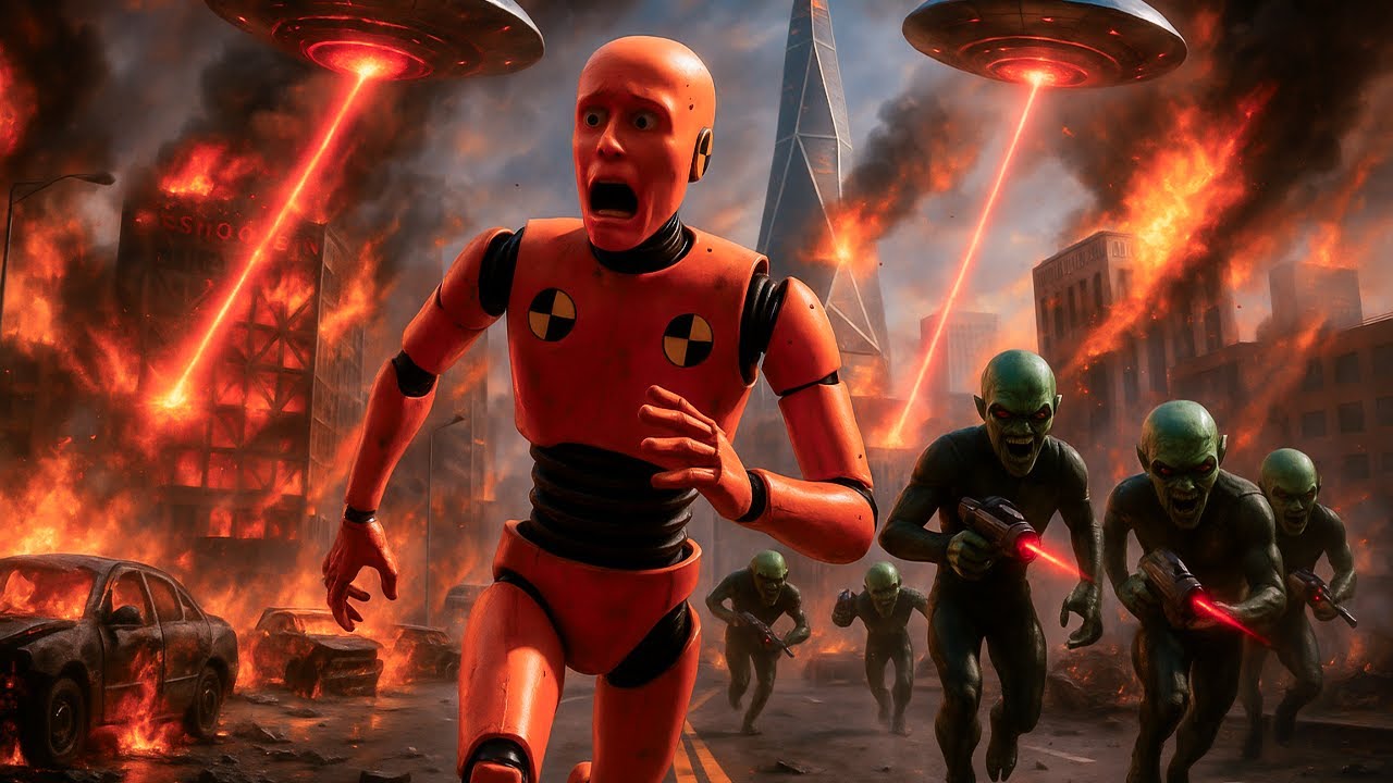 INVASION - UNBIDDEN GUESTS | Epic Alien City Takeover - BeamNG.Drive 🛸👽