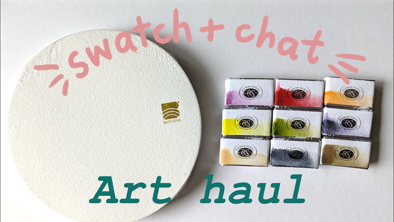New year new art supplies! 🎨 // swatch and chatty catch up