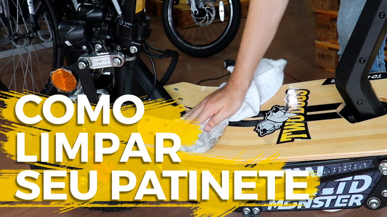 Como limpar seu Patinete Elétrico