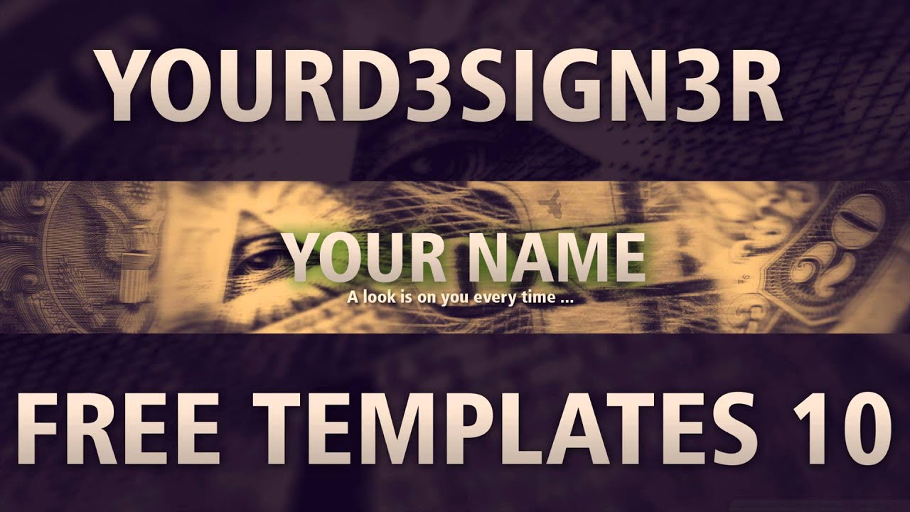 FREE TEMPLATES #10 I MILLION DOLLAR BANNER I FREE DOWNLOAD