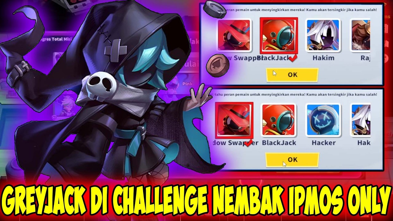 GREYJACK DI CHALLENGE HANYA NEMBAK IMPOSTOR !! Super Sus Indonesia