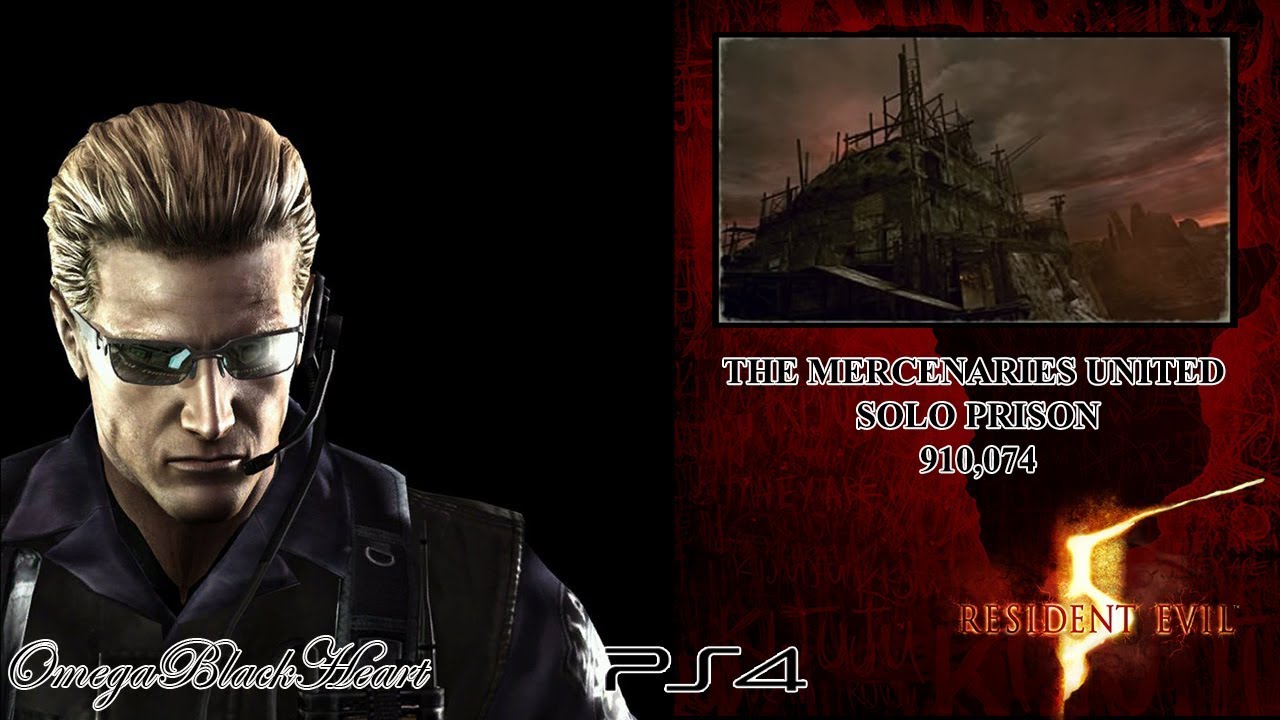 Resident Evil 5: Mercenaries United Solo- S.T.A.R.S. Wesker Prison 910,074