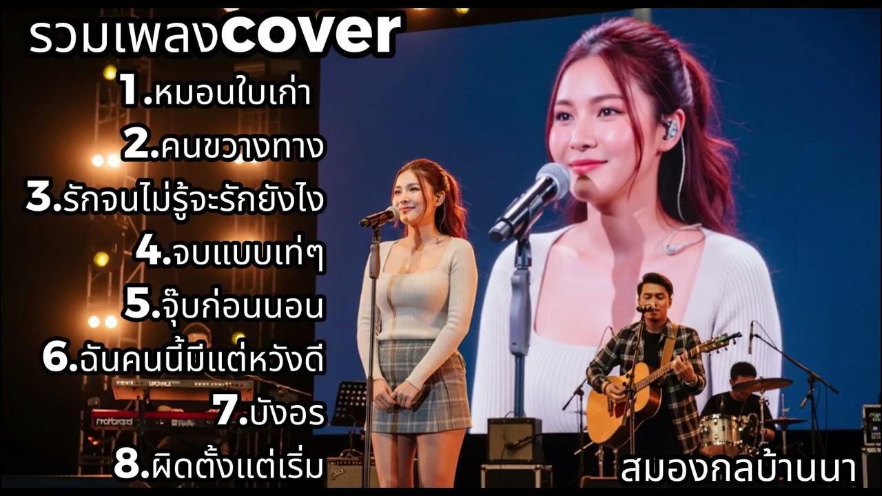 เปิดฟังยาวๆ รวมเพลง Cover  เพราะทุกเพลง | สมองกลบ้านนา
