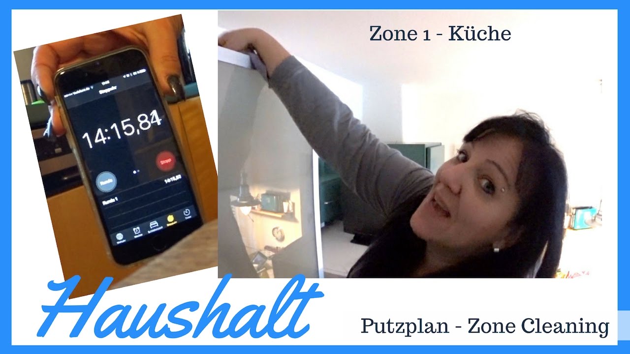 Zone 1 K&uuml;che - Putzplan - Putzroutine - Zone Cleaning