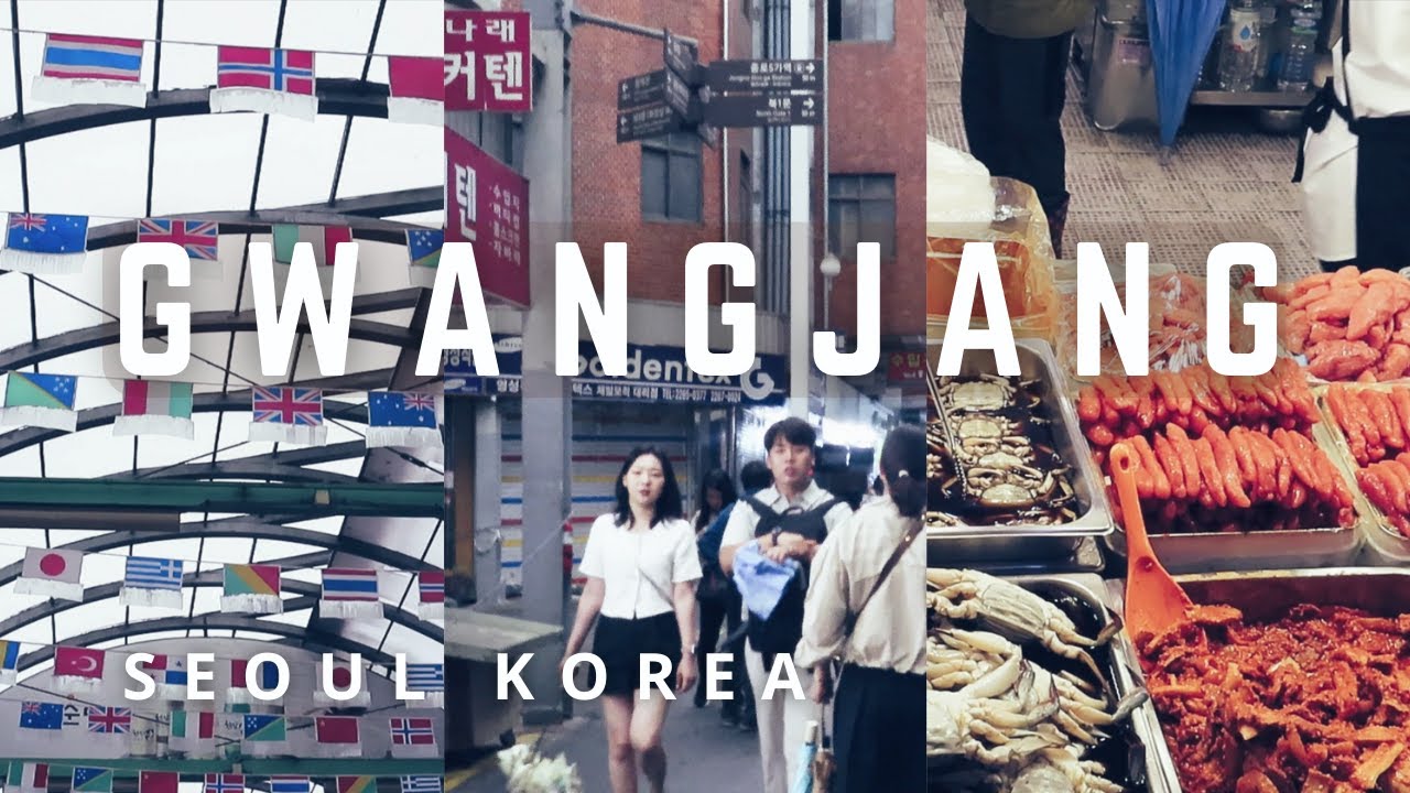 Gwangjang Market Korea 광장시장 | made popular by running man tv show | Walking Tour