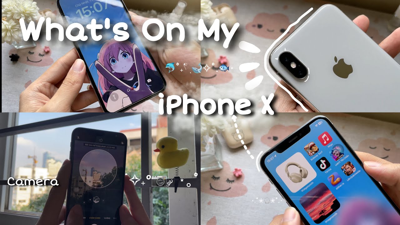 What’s On My iPhone X 🤍✨ Favorite apps, Game, Camera test | iOS 16 🍒