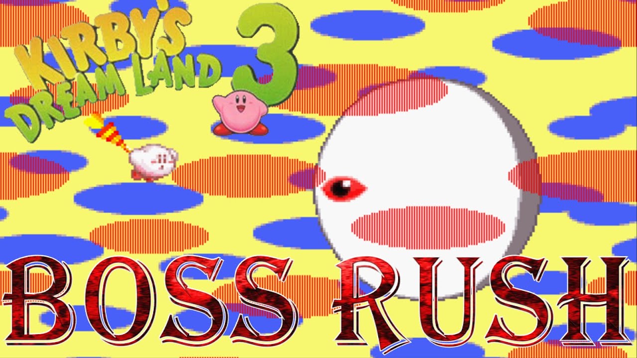Kirby's Dream Land 3 - Boss Rush (All Boss Fights, No Damage)