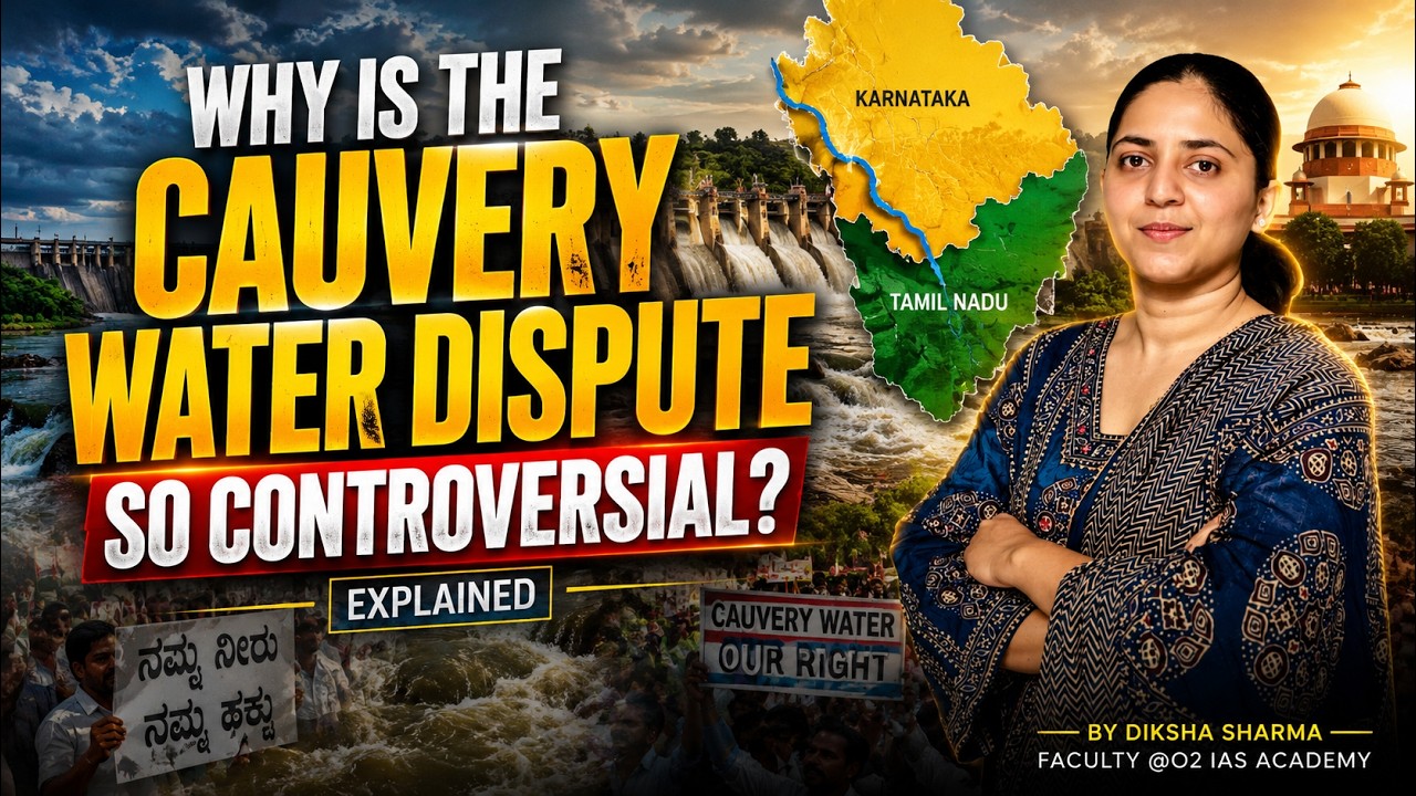 Cauvery River Water Dispute Explained | Interstate Water Disputes in India | UPSC Current Affairs