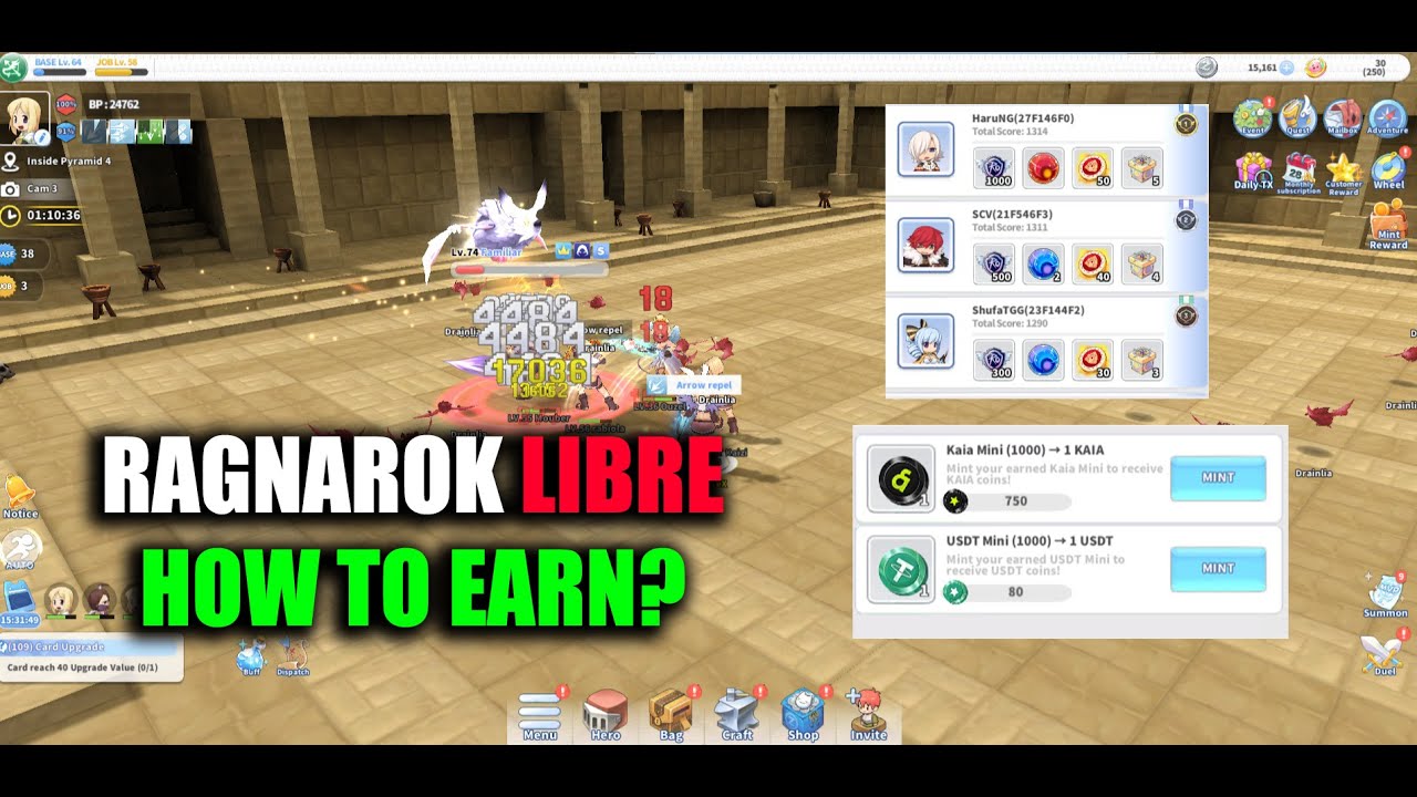 Ragnarok Libre How to Earn?