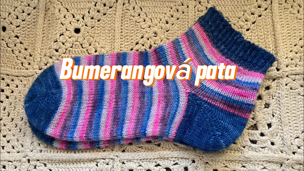 Pletení bumerangové paty 