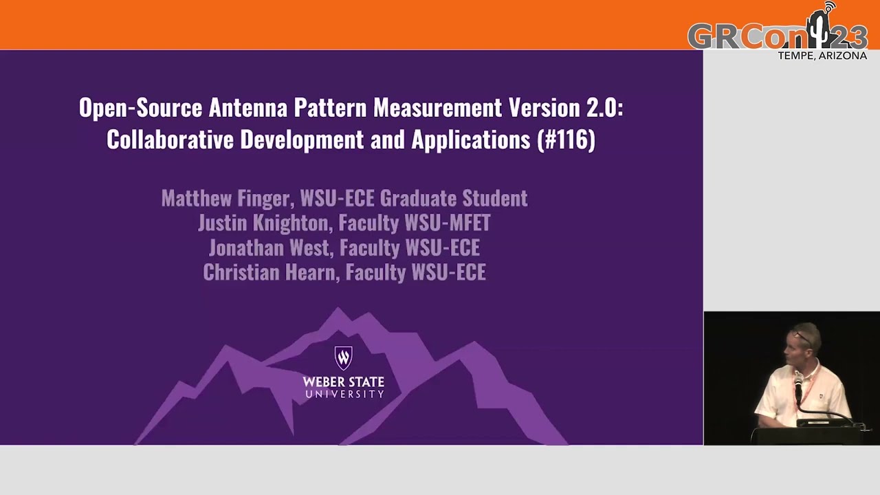 GRCon23 - Antenna Pattern Measurement- Collaborative Development and Applications - by Jonathn West