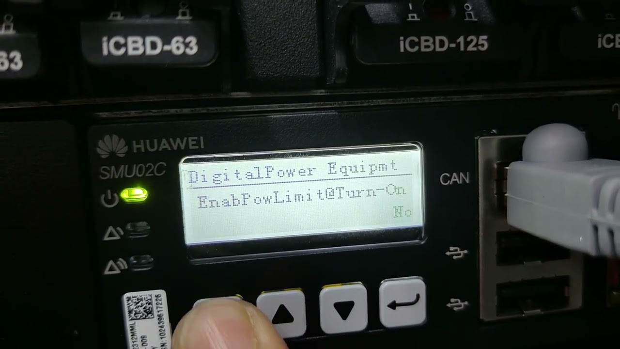 Huawei Rectifier - How to Change work mode 48V to 57V.