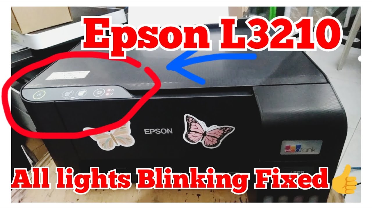 Epson L3210 / All lights Blinking / Fixed!!!