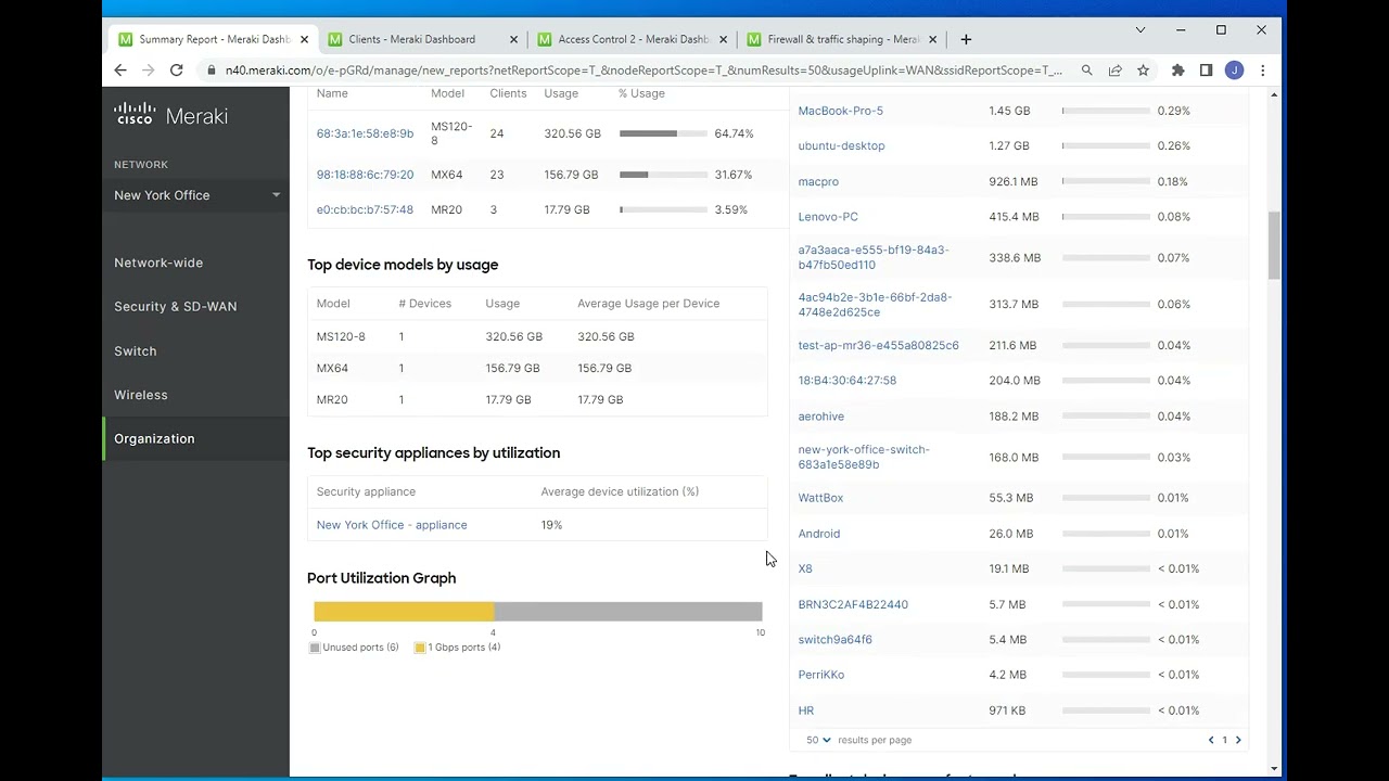 Understanding Meraki Reporting