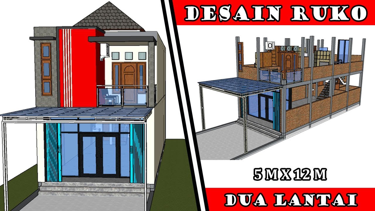 INSPIRASI DESAIN RUKO DUA LANTAI