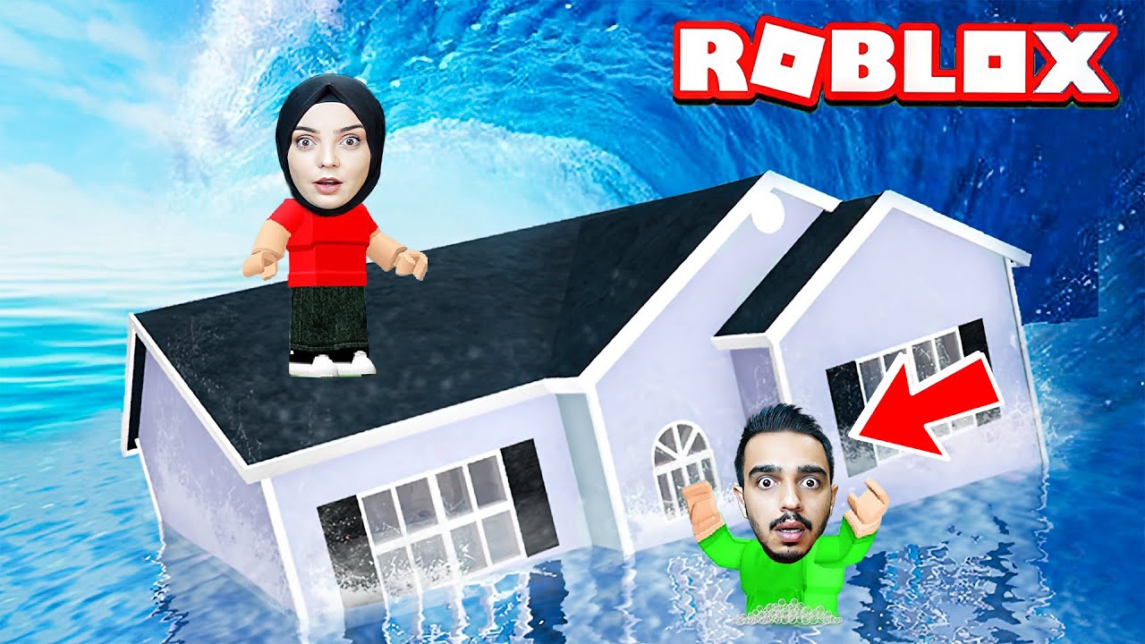 TSUNAMİ GELİYOR !! EN YÜKSEĞE ÇIKAN KAZANIR !! 😱 Roblox Tsunami Disaster Survival