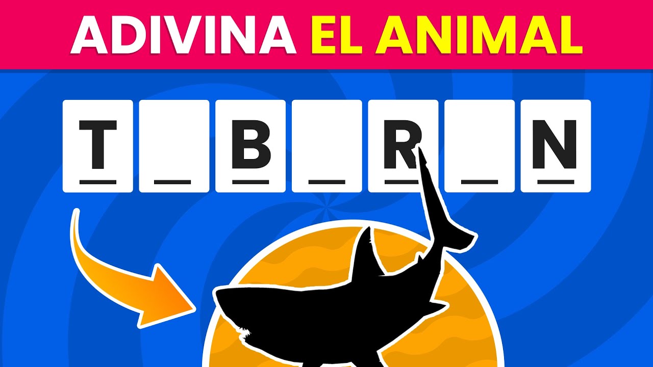 Adivina 50 Animales sin Vocales 🤓🐯| Test de Animales y Agilidad Mental✅