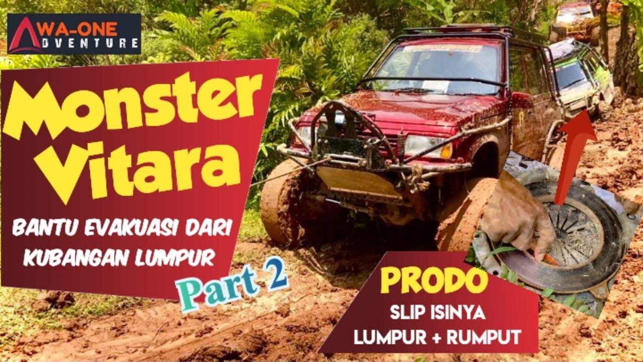 Vitara Monster Beraksi‼️Evakuasi Kubangan Lumpur | Off-Road Metro Part 2 #4x4#offroad#suzukivitara