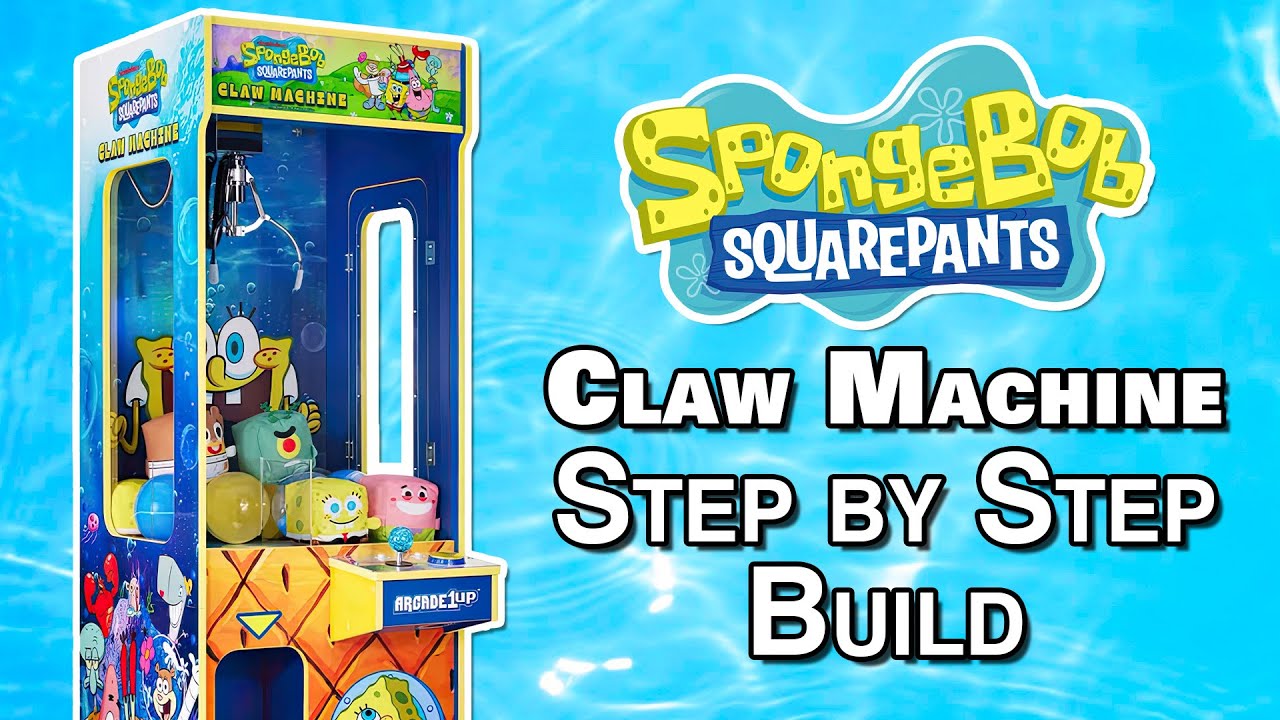 SpongeBob Claw Machine Step by Step Build - Costco Arcade 1Up