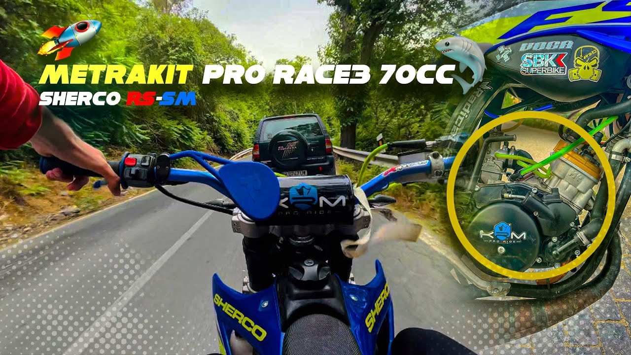 TESTE METRAKIT PRO RACE 70cc !!