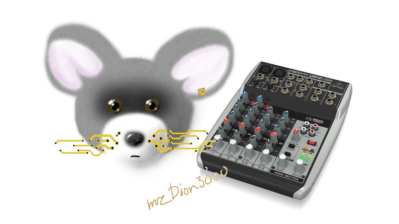 микшерный пульт Behringer xenyx Q802USB, распаковка и тесты