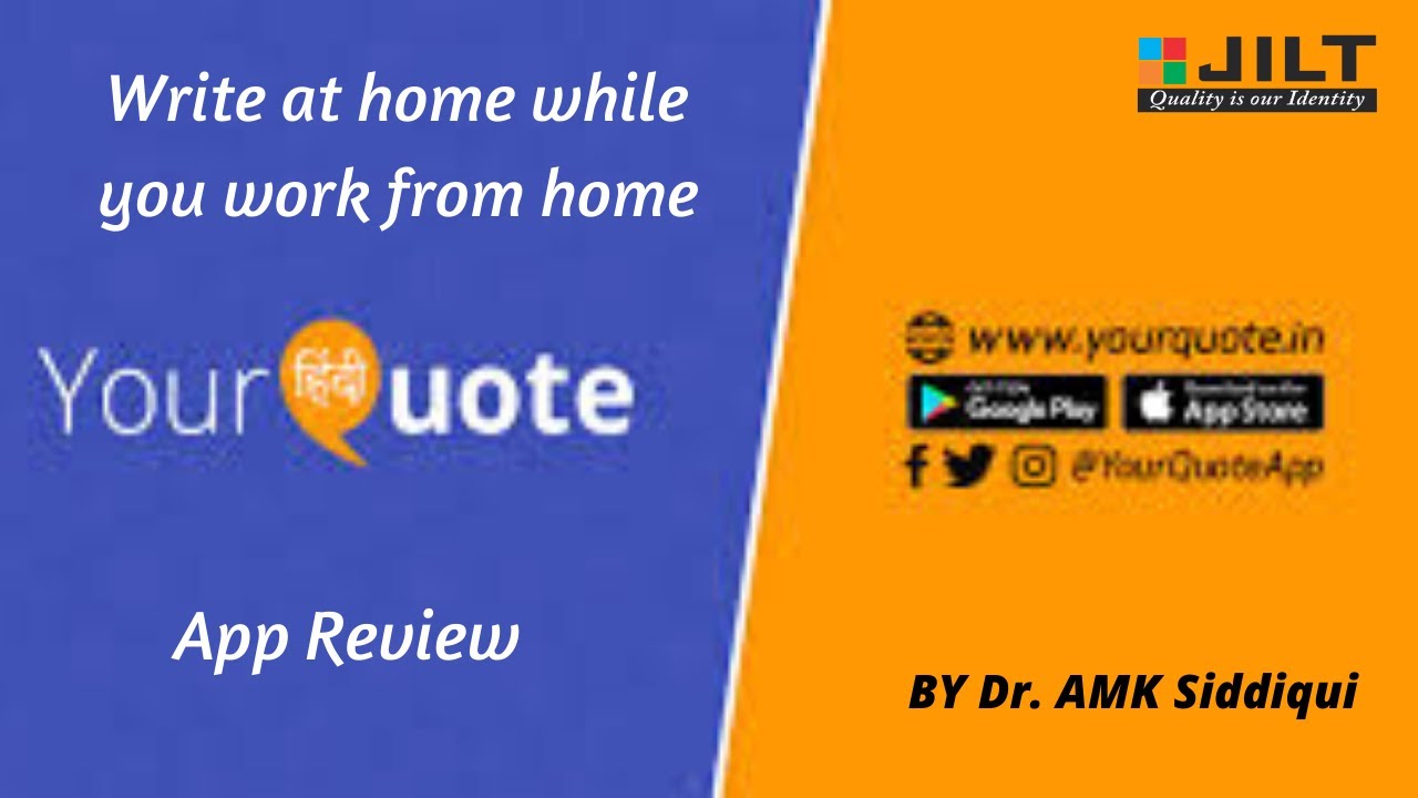 Your Quote  - Mobile App Review (writing app for writers and performers,  poems, thoughts)
