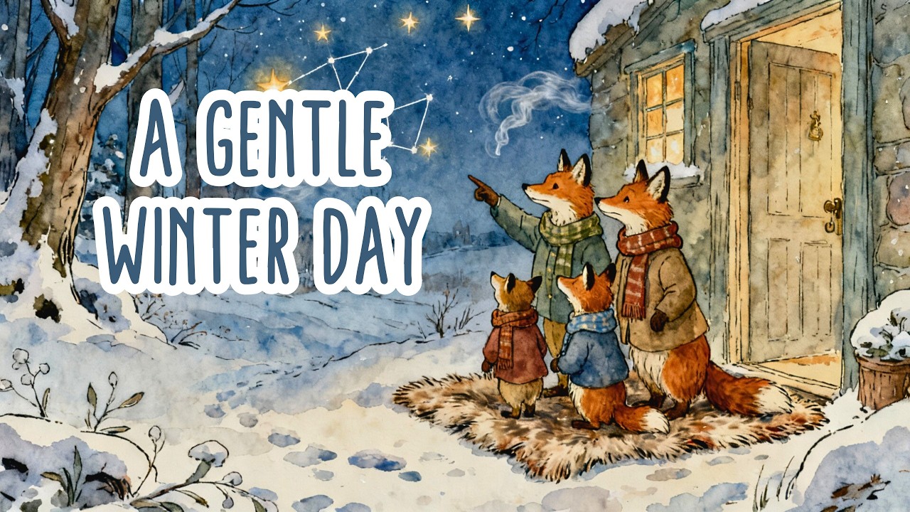 Warm Cups & Quiet Paths ❄ A Gentle Winter Day | Storybook Folk Music