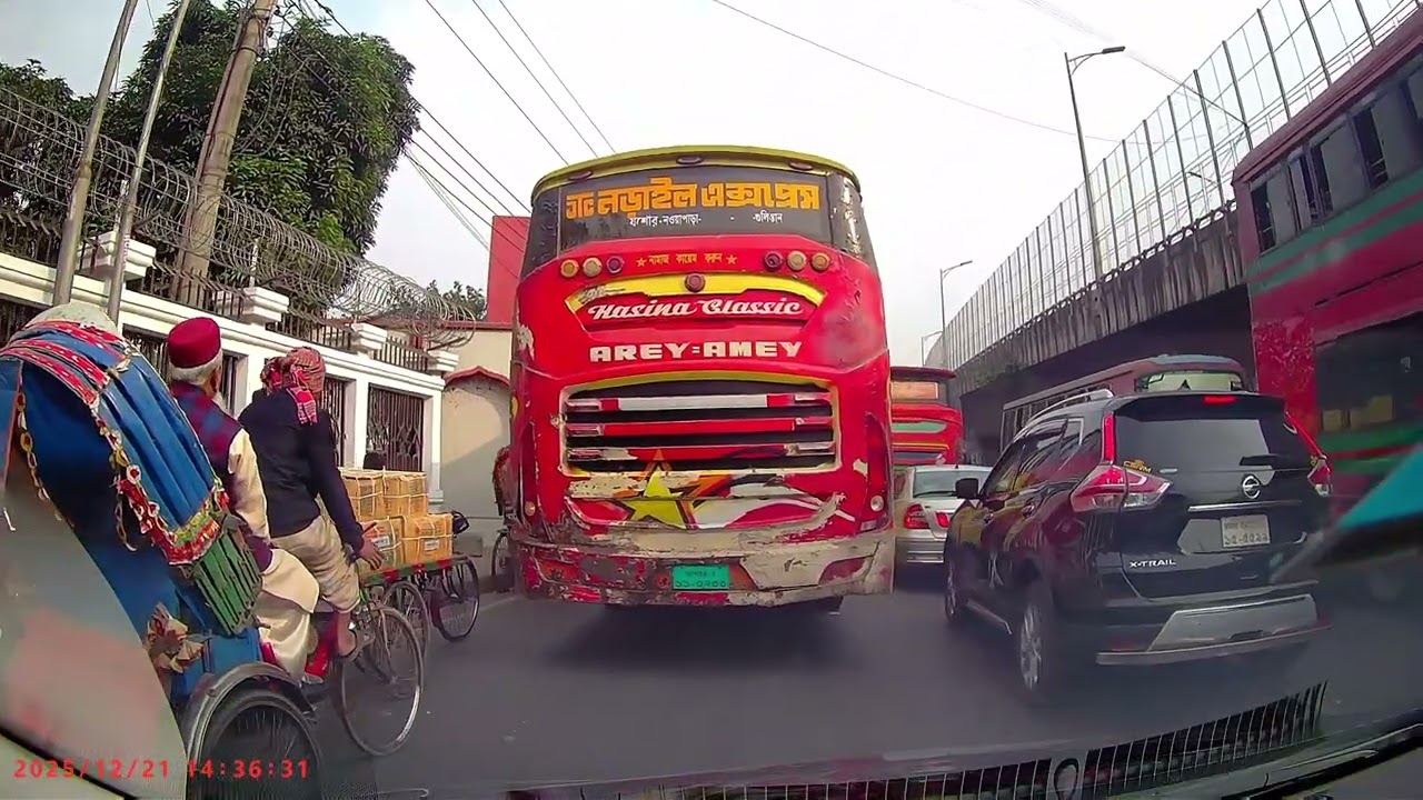 DashCam Diary: The Return Trip from Motijheel To Jurain | 21/12/2025