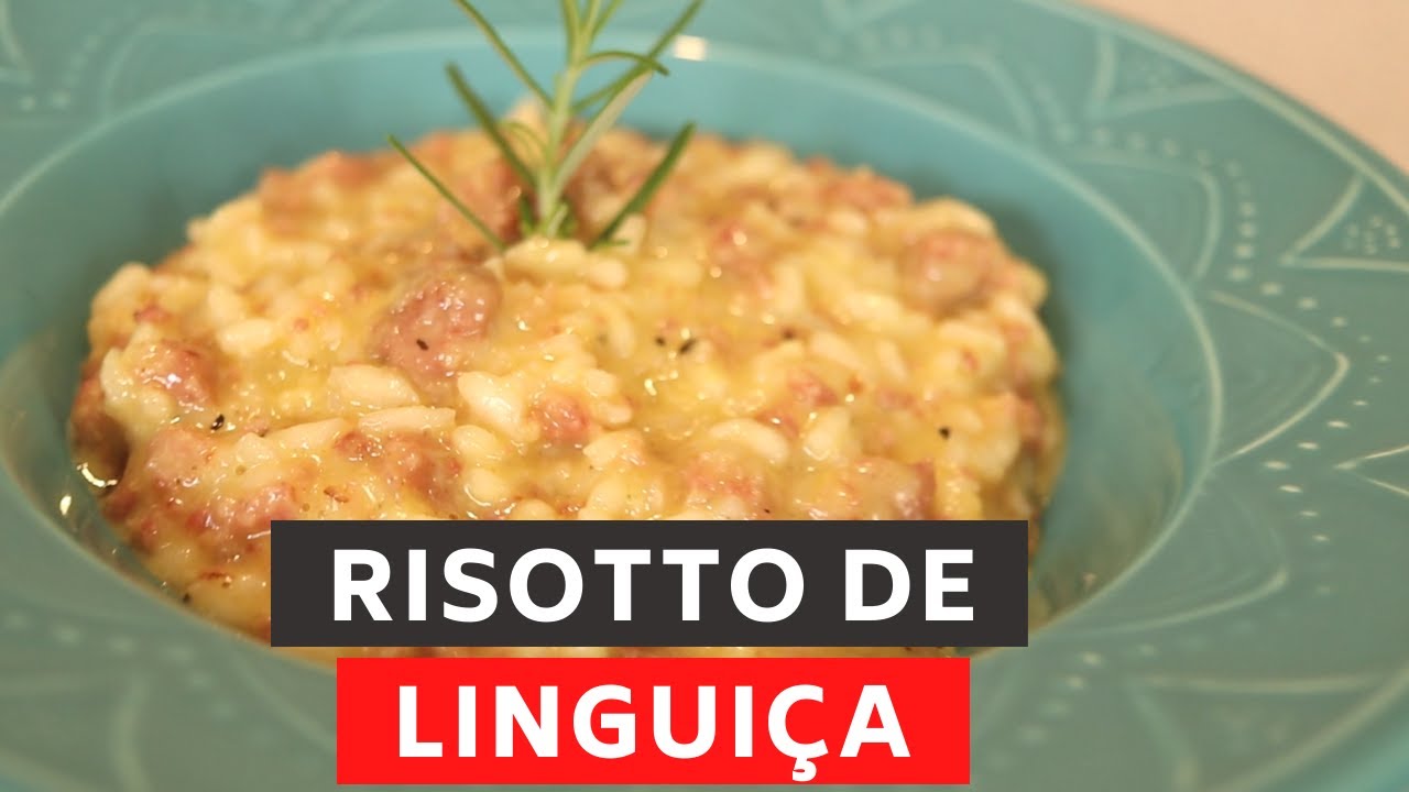 RISOTTO DE LINGUIÇA BLUMENAU. E dá pra fazer com Calabresa também!