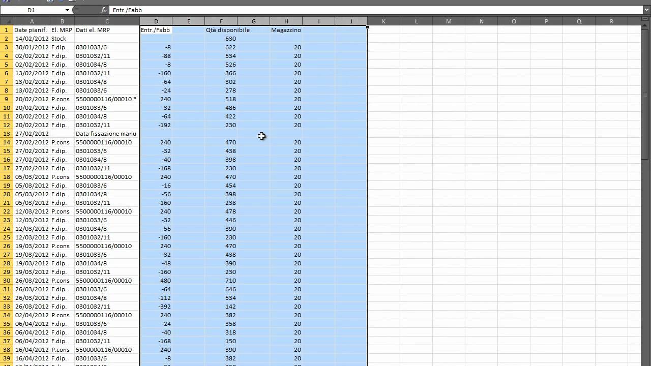 SAP Export MD04 esporta Pivot.mp4