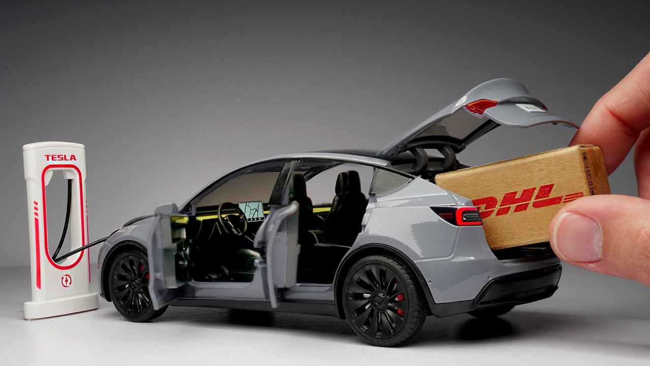 Unboxing of Tesla Model Y 🥵 Diecast Model Car
