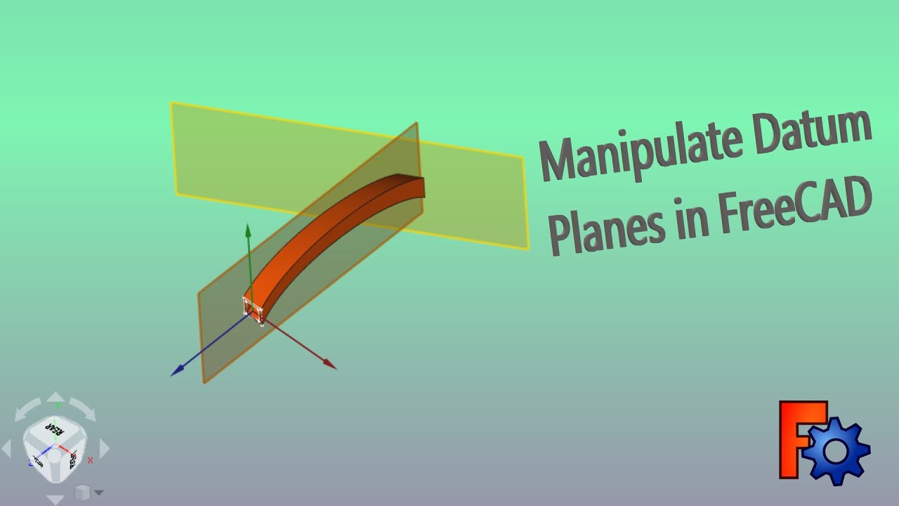 FreeCAD Tutorial. How to use Datum Planes to make you life easy when building 3D models