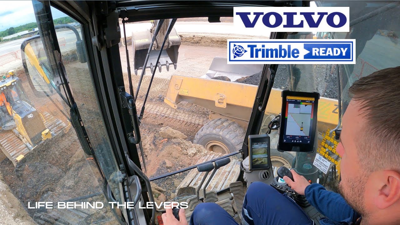 Volvo EC220 | Trimble Earthworks | GPS | Бульдозер Caterpillar D2 | ADT | Уравнительная платформа...
