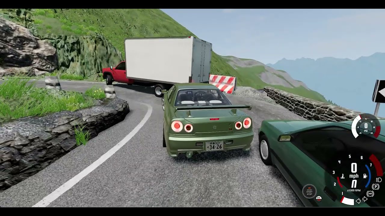I drove supercars through Stelvio Pass in BeamNG!
