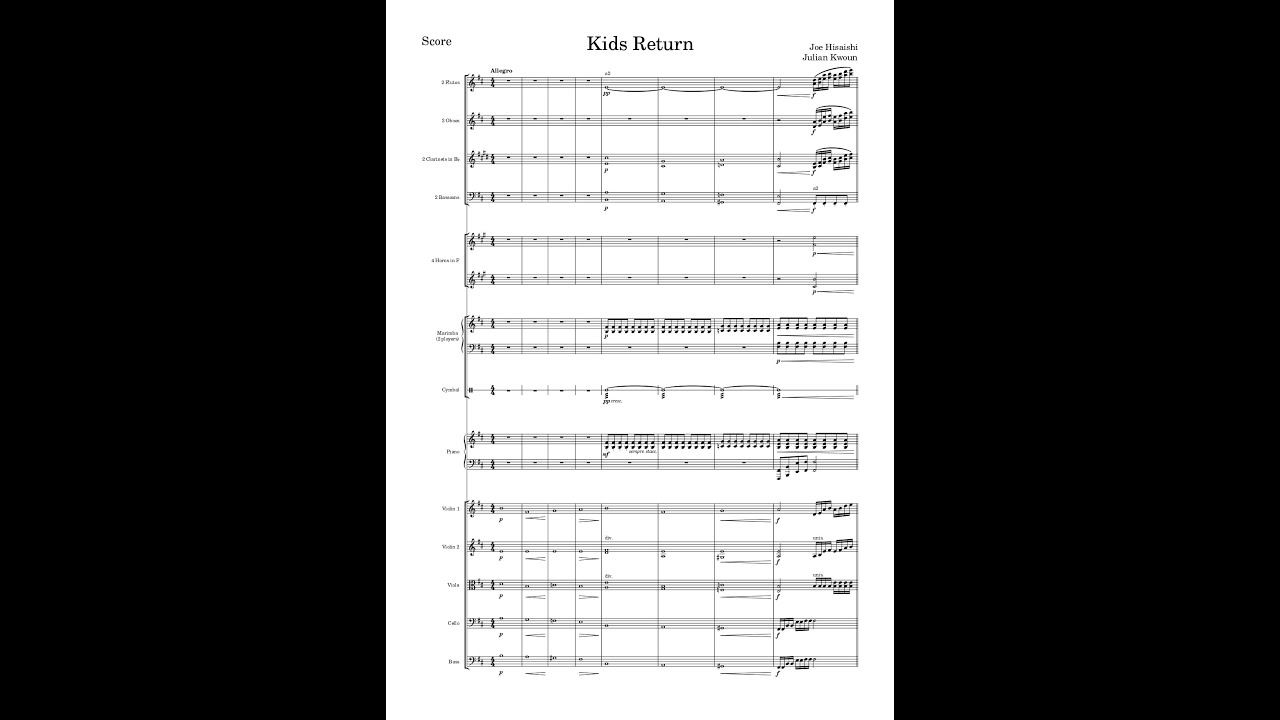 Kids Return, for Orchestra