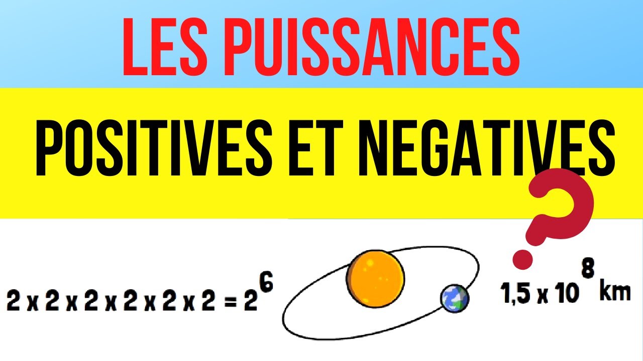Les puissances d'exposant positif et négatif